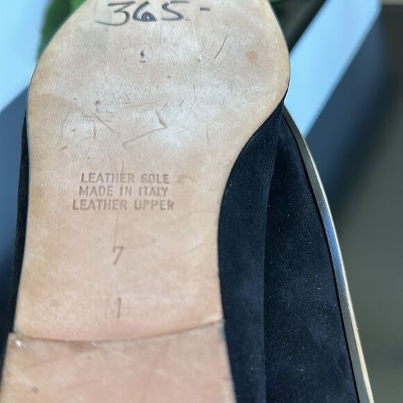 New Nandi Muzi Suede Leather Flats Made in Italy Jeweled Insect Charms Size 7 - Picture 7 of 7